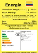 LAVADORA MIDEA MA500W170/G-CO 17 Kg